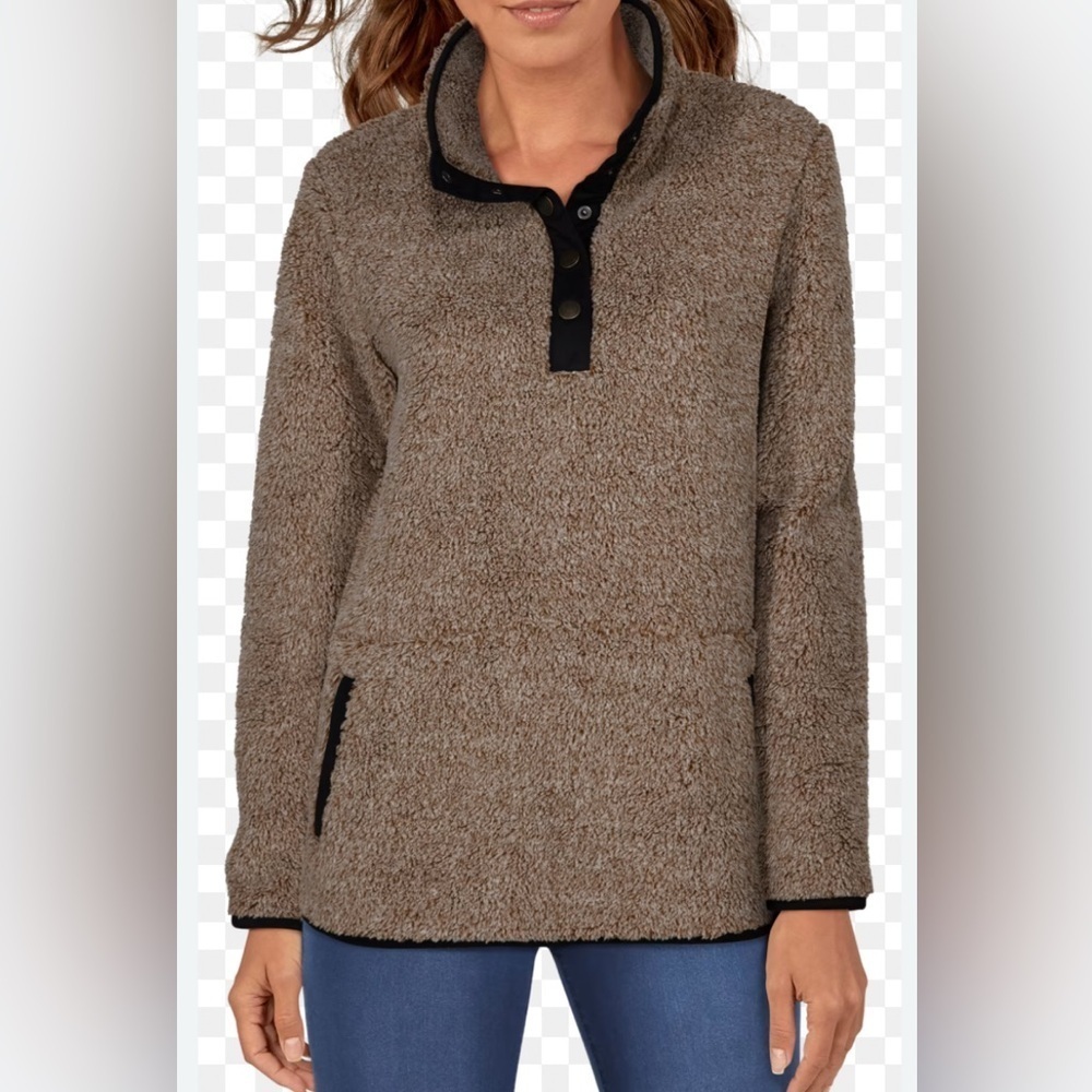 Natural Reflections Sherpa pull over, large